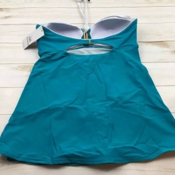 Jones New York Swimsuit One Piece Slimming Dress - Picture 4 of 6